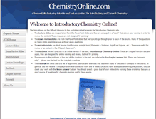 Tablet Screenshot of chemistryonline.com